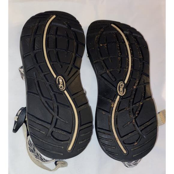 Women’s Chaco Sandals Size US 6 ~ Good Used Condition ~ Black/Off White - Picture 5 of 6